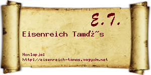 Eisenreich Tamás névjegykártya
